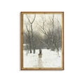 thumbnail image 1 of Winter Landscape Vintage Snow Scene Art Poster Home Decor, 12x18 UNFRAMED, 1 of 3