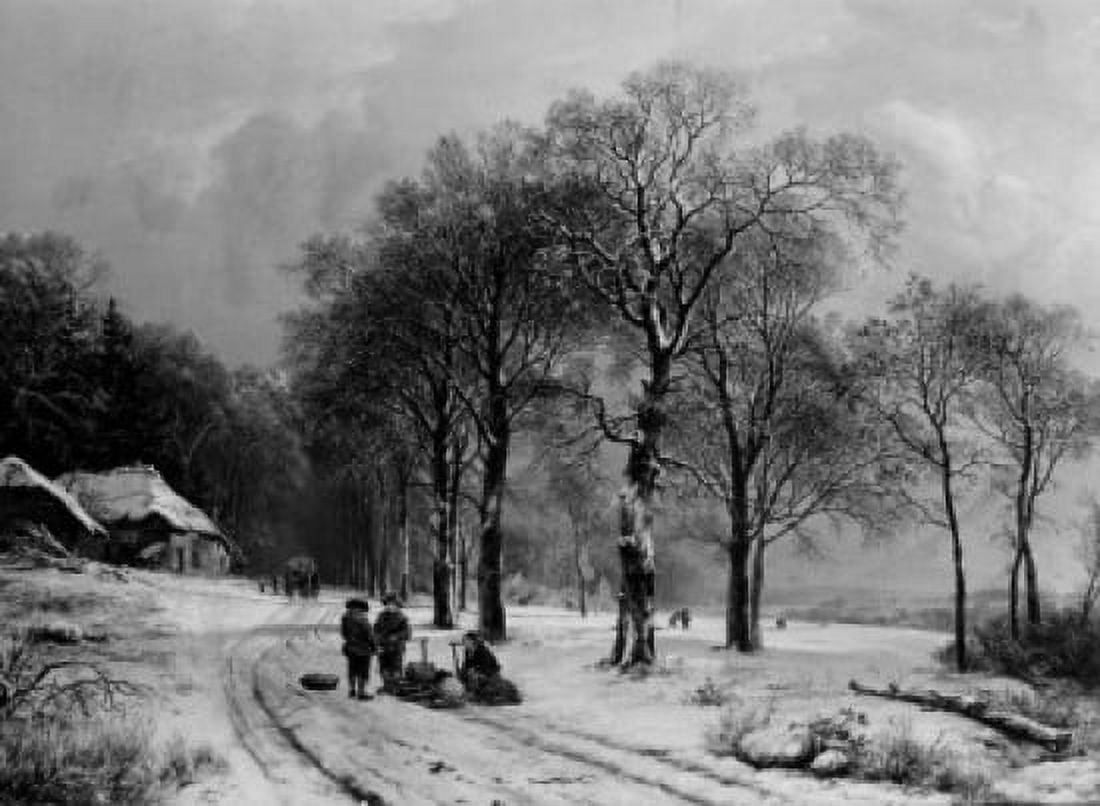 Winter Landscape canvas Canvas Art - (18 x 24)