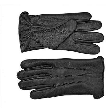 Winter Leather Gloves for Men, Fleece Lined Warm Gloves