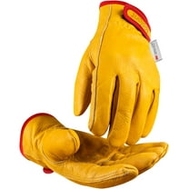 Winter Leather Work Gloves, Warm 3M Thinsulate Lining for Cold Weather Work, Thermal Insulated Gloves