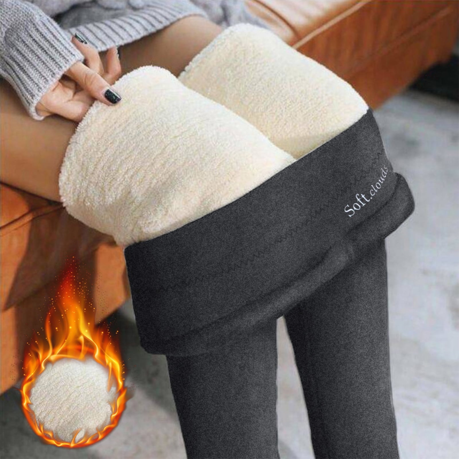 Womens Winter Leggings Lined Warm