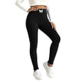 thumbnail image 1 of Winter Leggings for Women Elastic Waist Ribbed Leggings Comfy Cozy Sweater Tights Casual Skinny Stretch Knitted Pants, 1 of 6