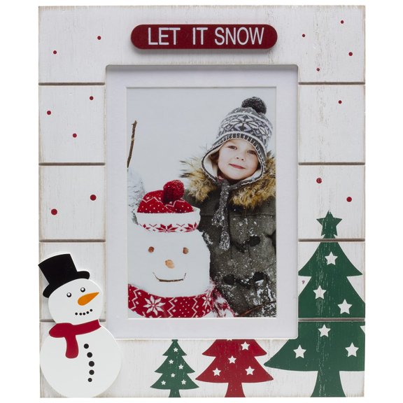 Winter Let It Snow Wood Picture Frame 4x6 5x7