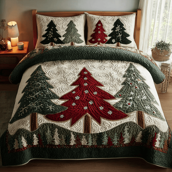 Winter Light 3-Piece Quilted Bedding Set - Walmart.com