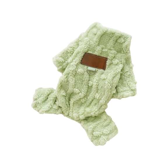 Winter Lined Dog and Cat Jumpsuit Four Legs Warm Cozy Apparel Cold Weather Protective Wear For Small Medium Breeds