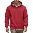 thumbnail image 1 of Winter Lined Hoodie For Men Comfort Thermal Insulation And Outdoor Adventures Men's Fuzzy Sherpa Hoodie Heavyweight Fleece Jacket Zip Up Hooded Coat, 1 of 4
