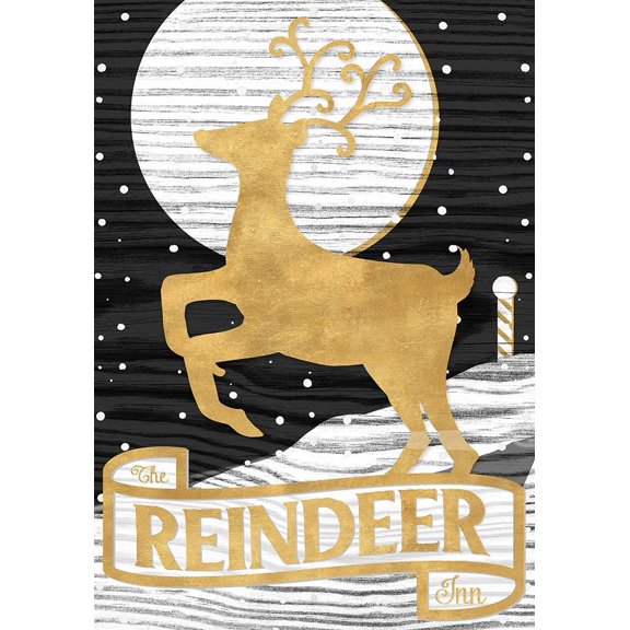 Winter Lodge Sign II Poster Print by Andi Metz (14 x 10)