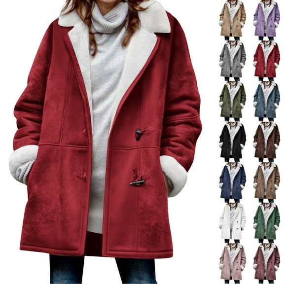 Winter Long Coats for Women Warm Lapels Quilted Jackets For Women Long Sleeve Floral Soild Puffer Jacket Coats With Pockets