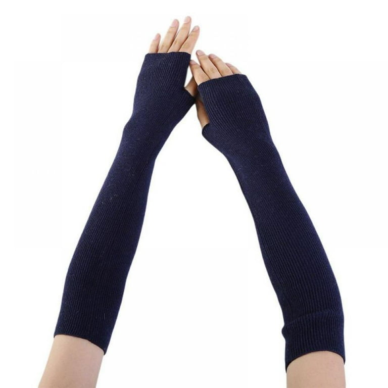 Winter Long Fingerless Gloves Elbow Length Gloves Arm Warmer for