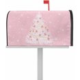 thumbnail image 1 of Winter Mailbox Cover Magnetic Mailbox Wraps, Christmas Pink Xmas Tree Snowflake Pattern Mailbox Covers Large Standard Size 21x25.5 Inch Mail Wrap Post Letter Box for Outdoor Gardern Yard Decoration, 1 of 6