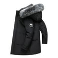 thumbnail image 1 of Winter Male Down Jacket With Large Collar Mid Length Hooded Windproof And Warm Male Jacket, 1 of 6