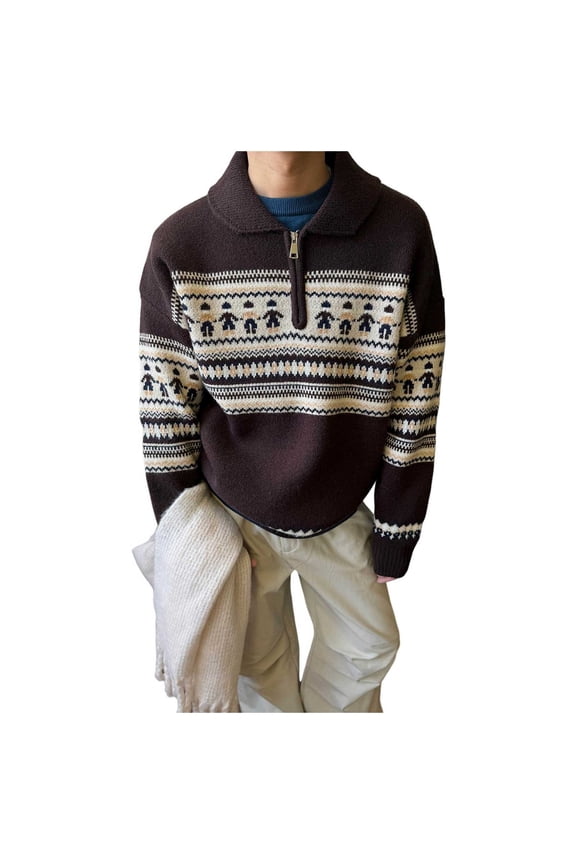 Winter Man High Street Trend Casual Everyday Long Sleeve Sweater For Any Occasion