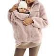 thumbnail image 1 of Winter Maternity Clothes Maternity Winter Clothes Baby Wearing Jacket Baby Wearing Jacket Women Winter Warm Fleece Maternity Coats Full Zip 3 In 1 Babywearing Jackets Pregnancy Clothes, Pink-M, 1 of 5
