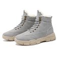 thumbnail image 1 of Winter Men Plush Soft Snow Boots Plus Velvet Warm Outdoor Waterproof Cold Boots Men Fashion Non-slip Casual Shoes Sneaker (Gray,43), 1 of 7