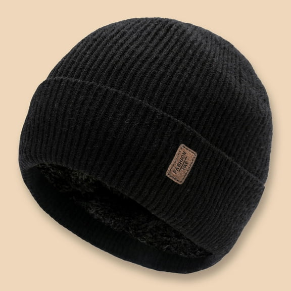 Winter Men And Women Padded And Thickened Warm Hat Outdoor Letters Knitted Hat Fall And Winter Riding Neck Warm Wool Hat Winter Prepaness Rabbit Hat Flannel Hats for Men Trapper Cap Men Mad Trapper