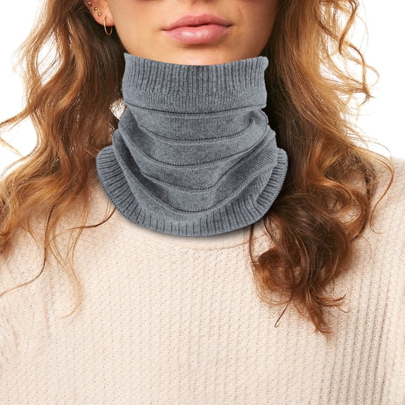 Winter Men And Women Thickened Neck Scarf Wool Neck Cover Warm Padded Over The Head Scarf Hair Silk Scarf Headband Loose Fit Neck Gaiters for Men Satin Head Scarf Set Scarves for Men Neck Scarf for