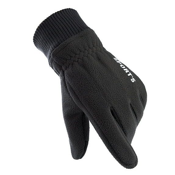 Winter Men's Gloves Polar Fleece Thick Warm Women Cycling Sports Driving Waterproof Non-Slip Touch Screen Motorcycle Gloves Winter Thermal Touchscreen Gloves Polar Fleece Windproof Anti-slip Layer