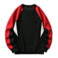 thumbnail image 1 of Winter Mens Sweatshirt Red Pullover Casual Long Sleeve Plus Size M, 1 of 5
