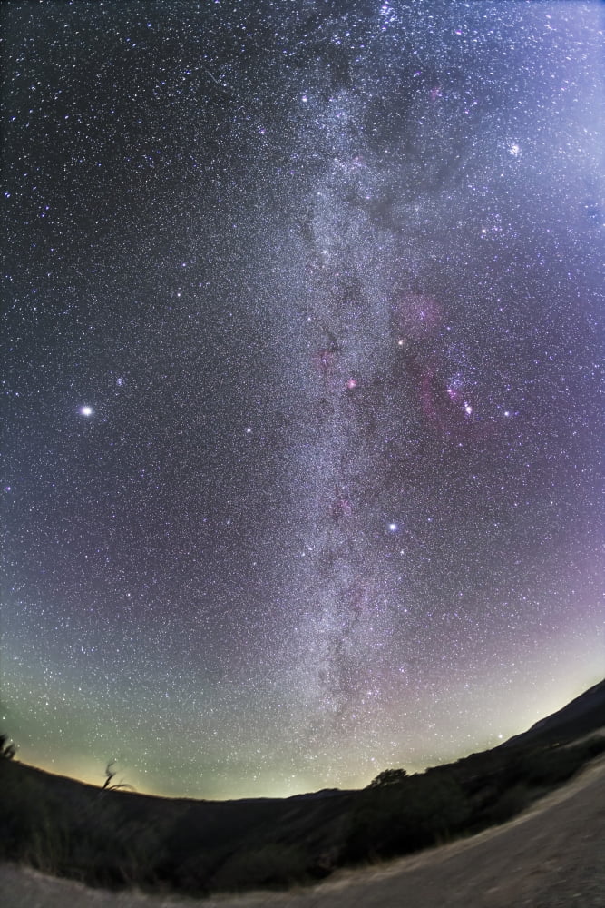 Winter Milky Way from New Mexico Canvas Art - Alan DyerStocktrek Images (23 x 34)