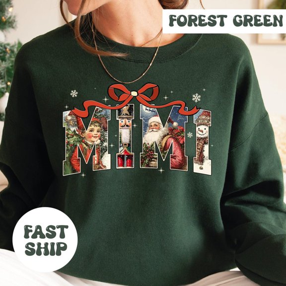 Winter Mimi Bundle Shirt, Mimi Shirt, Winter Letters, Cozy Mama Shirt, Mom Dad, Family Winter Shirt, Coquette Mom All Size S-5Xl