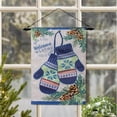 thumbnail image 1 of Winter Mittens Applique Garden Flag, 1 of 1