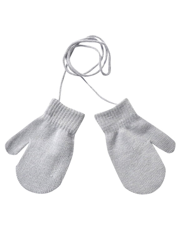 Winter Mittens Hanging String Cozy Knitted Mitten Knit Thermal Soft Gloves Mittens