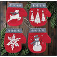 thumbnail image 1 of Winter Mittens Ornament Pattern | Cute DIY Mittens Pattern | Make Your Own Ornaments | Charming Winter Mittens Ornaments, 1 of 6