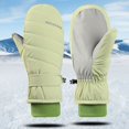 thumbnail image 1 of Winter Mittens for Women Cold Weather Warm Ski Mittens with Adjustable Strap and Ribbed Cuff for Snow, 1 of 4