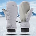 thumbnail image 1 of Winter Mittens for Women Cold Weather Warm Ski Mittens with Adjustable Strap and Ribbed Cuff for Snow, 1 of 3