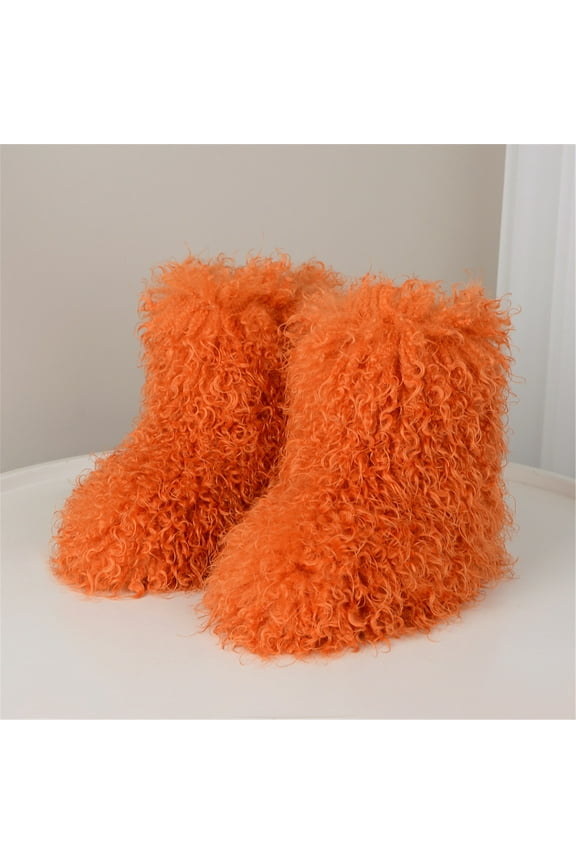Winter Mongolian Faux Fur Mid-Calf Snow Boots for Women - Warm and Stylish Winter Footwear
