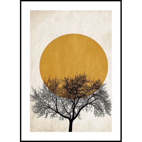 Winter Morning Poster Wall Art, Modern Wall Decor For Living Room Bedroom, 24x36 UNFRAMED