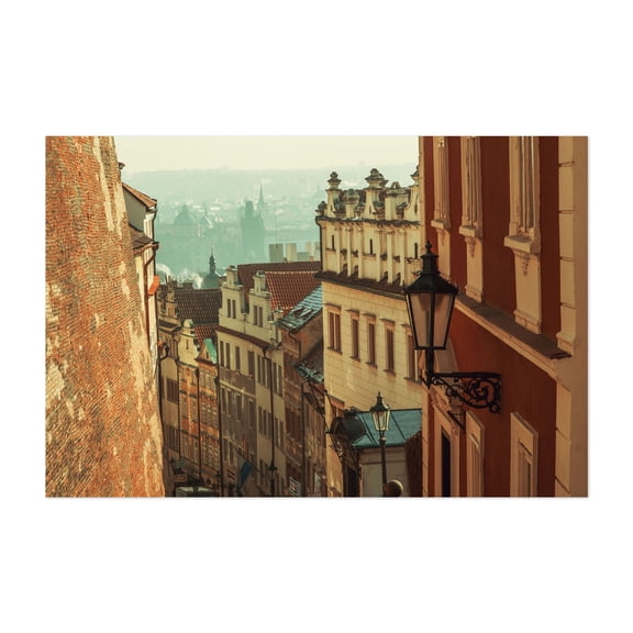 Winter Morning in Prague. Lesser Town - Prague Prague Czechia Photography Unframed Wall Art Print 20 x 30 inches