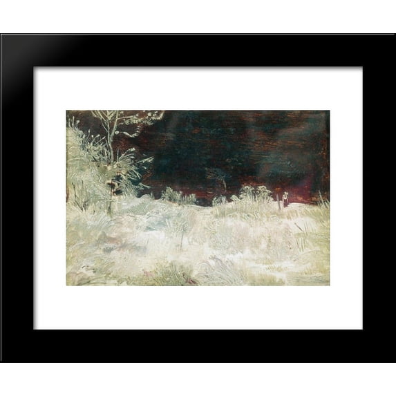 Winter. Moscow suburbs 20x24 Framed Art Print by Ivan Shishkin