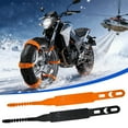 thumbnail image 1 of Winter Motorcycle Snow Tire Traction Chains | Heavy-Duty Antiskid Tire Chain Kit | Enhanced Grip on Ice & Snow | Adjustable Fit for Most Motorcycle Tires | 10 Pieces, 1 of 9