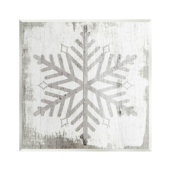 Winter Nature Snowflake Shape Holiday Graphic Art Unframed Art Print Wall Art