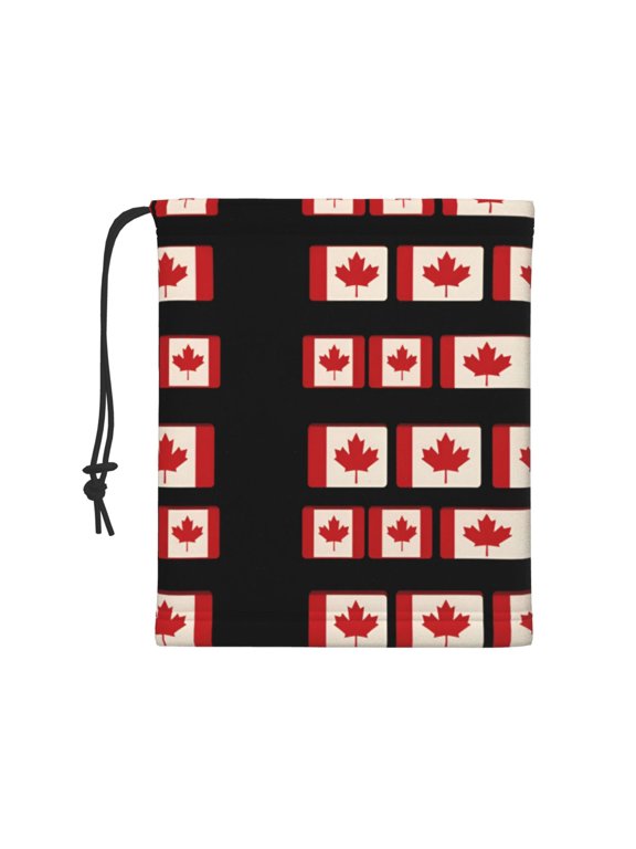 Winter Neck Gaiter Canada Flag Pattern Warmer Scarf Cold Weather Face Mask Cover For Men/Women