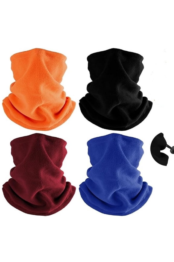 Winter Neck Gaiter Ski Face Mask: Windproof Polar Fleece Balaclava Scarf, Unisex Warm Neck Warmer with Adjustable Buckle, Multi-Way Face Cover for Cold Weather
