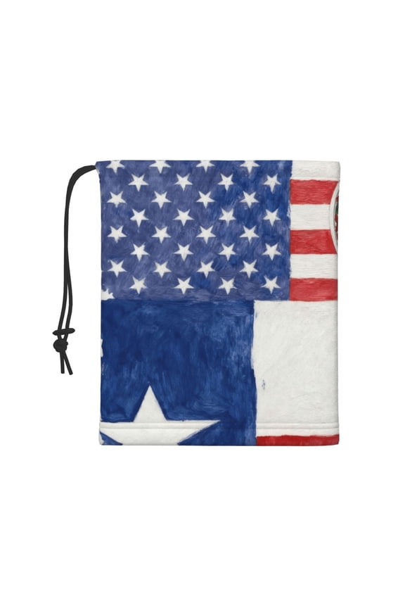 Winter Neck Gaiter Virginia Texas Flag Warmer Scarf Cold Weather Face Mask Cover For Men/Women