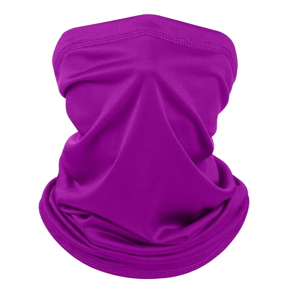 Winter Neck Gaiter Warmer Soft Fleece Face Cover Windproof Cold Weather Face Scarf for Skiing Hiking Men and Women Purple Free
