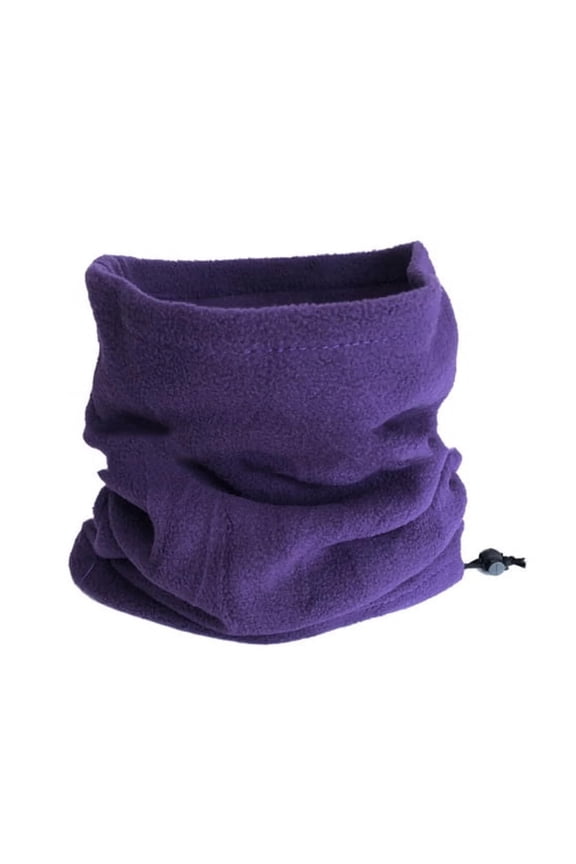 Winter Neck Gaiter for Men Women,Fleece Scarf Neck Warmer Windproof Face Cover Ski Mask for Cold Weather Skiing Hiking(Purple)