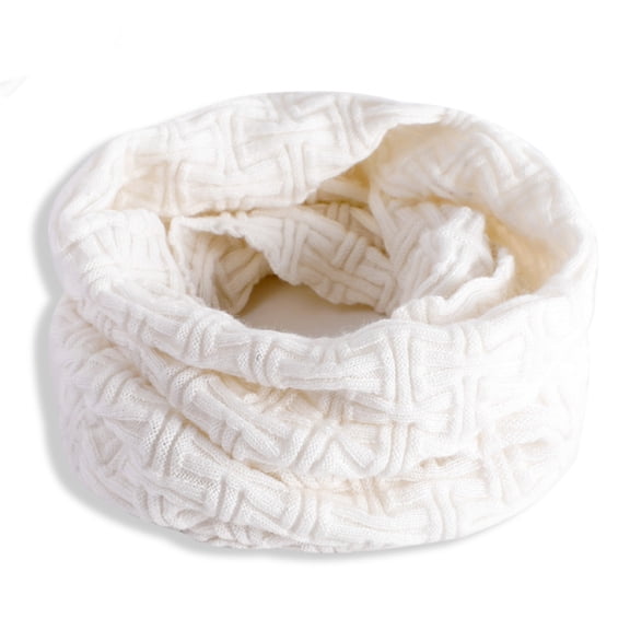 Winter Neck Gaiter for Men & Women, Windproof Fleece Face Mask Cover, Cold Weather Scarf for Skiing, Hiking White Free