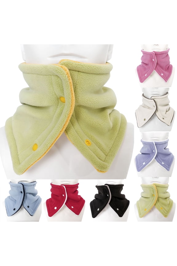 Winter Neck Warmer - Face Mask Cold Weather Neck Gaiter for Men Women Thick Fleece Lined Ski Outdoor Face Cover Scarf Red