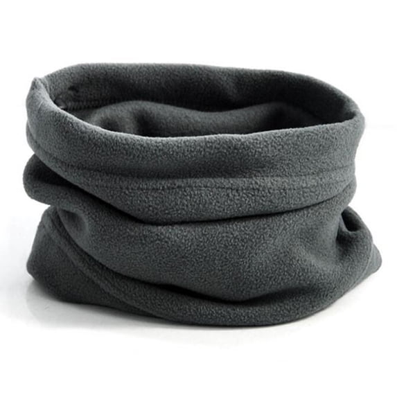 Winter Neck Warmer, Fleece Neck Gaiter Warm Face Cover, Cold Weather Ski Face Mask Windproof for Men and Women Gray