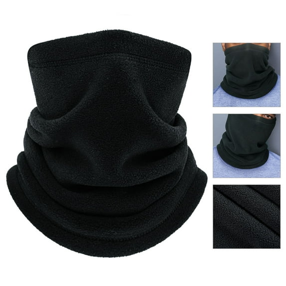 Winter Neck Warmer Gaiter Fleece Neck Cover Cotton Balaclava Windproof Face Cover Mask for Women Men
