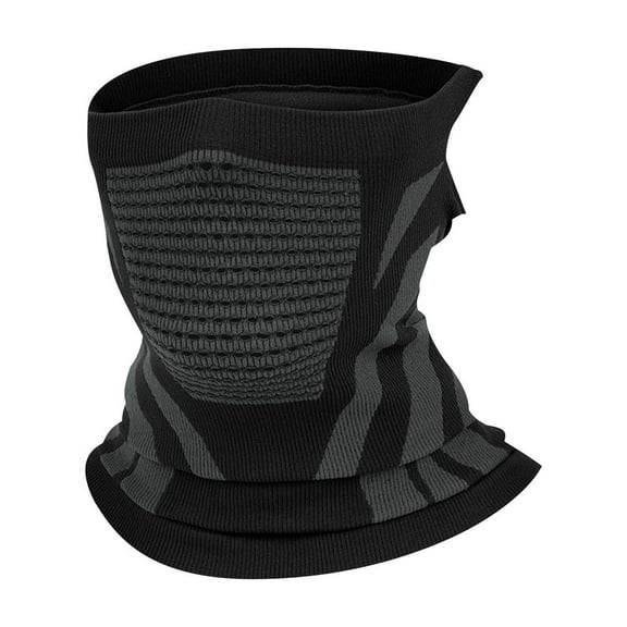 ZQUUVOU Winter Neck Warmer Gaiter for Men Women Fleece Windproof Face Mask Soft Breathable Cover Cold Weather Scarf Gray