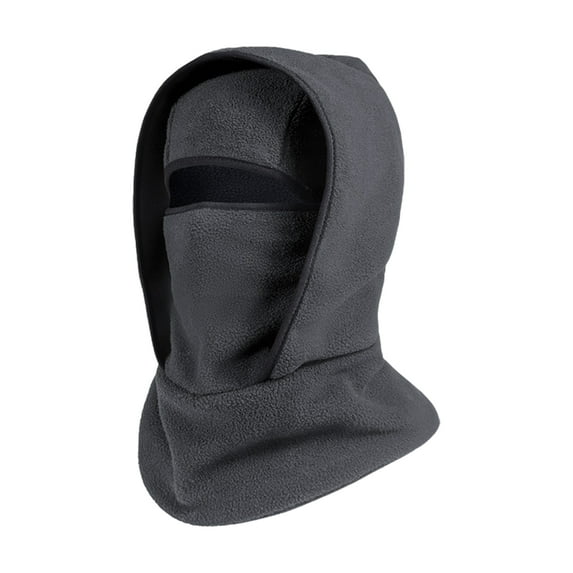 Winter Neck Warmer Hat Warmer Face Cover Windproof Balaclavas for Men Women Fleece Balaclava Thermal Hat Full Face Neck Beanie Ski Cap for Cycling Outdoors Sports Dark Gray