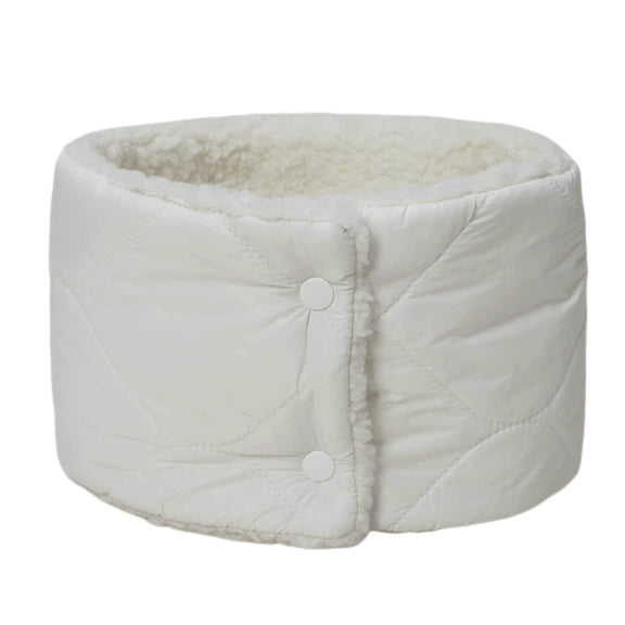 Winter Neck Warmer Men and Women Scarf Women Velvet And Thickened Warm Neck Cover With Snap Button Neck Cover With Solid Knit Neck Cover