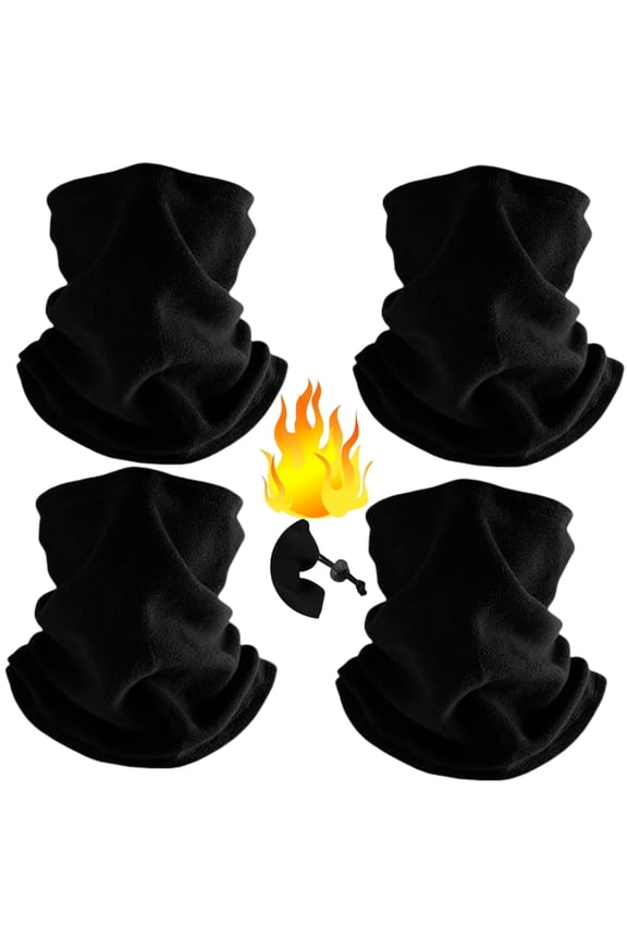 Winter Neck Warmer Ski Face Mask: Polar Fleece Neck Gaiter Balaclava Scarf, Windproof Adjustable Face Cover for Cold Weather Outdoor Activities