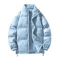 thumbnail image 1 of Winter New Men's Stand Collar Dyed Thick Large Size Fashion Padded Jacket, 1 of 4