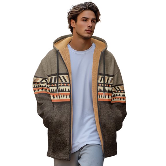 Winter New Padded Zip Long Sweatshirt Everyday comfort and warmth hoodie